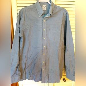 Brooks Brothers Regent Fit blue check button down shirt